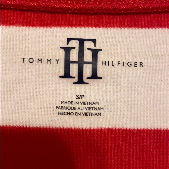Tommy Hilfiger V-neck striped long sleeve T-shirt - Picture 3 of 5